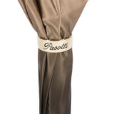 Beige Pasotti Ivory Umbrella With Striped Interior, Double Cloth – view 4