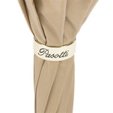 Elegant Beige & Polka-Dot Double-Cloth Umbrella| Made in Italy