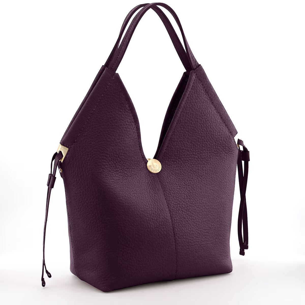 Gironacci 3361 Velvet Large Leather Handbag – Made in Italy