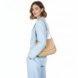 Camel Carlo Salvatelli Handbag, shoulder bag natural leather – view 3