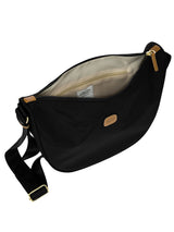 Recycled fabric Halfmoon bag M