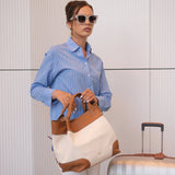 Beige Abro Shopper ESSENTIAL medium, coton