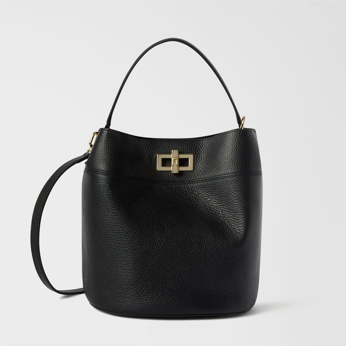 Furla Amelia M Bucket Bag – Black