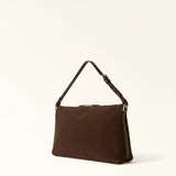 Brown Furla Debby Shoulder Bag M, suede – view 2