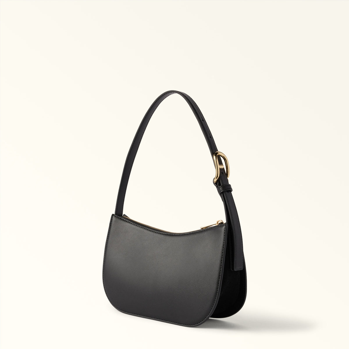Furla Sara Small Black Leather сумка на плечо – чёрная