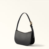 Furla Sara Small Black Leather Shoulder Bag