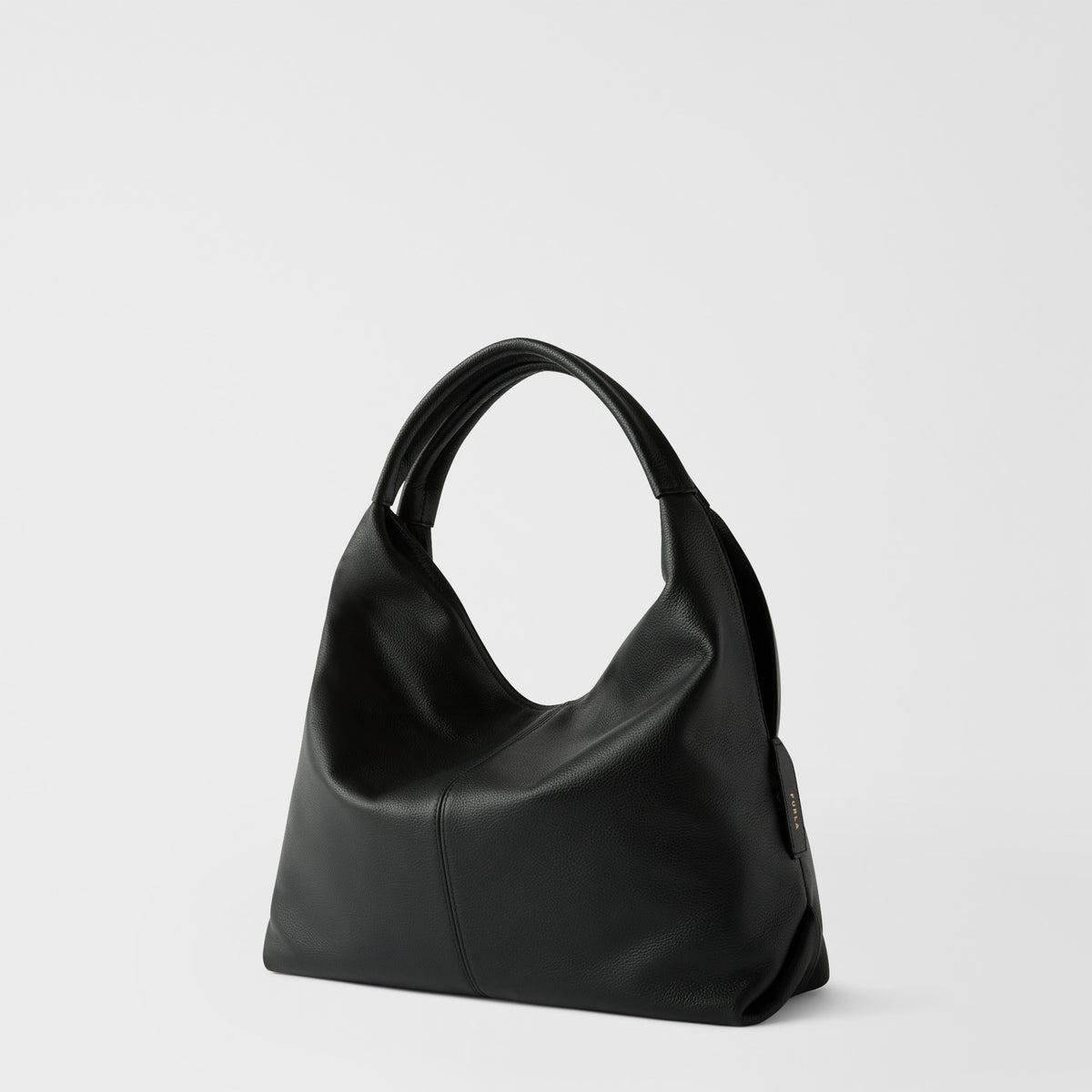 Furla Elisabeth M Hobo Bag – Black Leather
