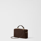 Furla Camelia Mini Suede Vanity Case / Crossbody Bag