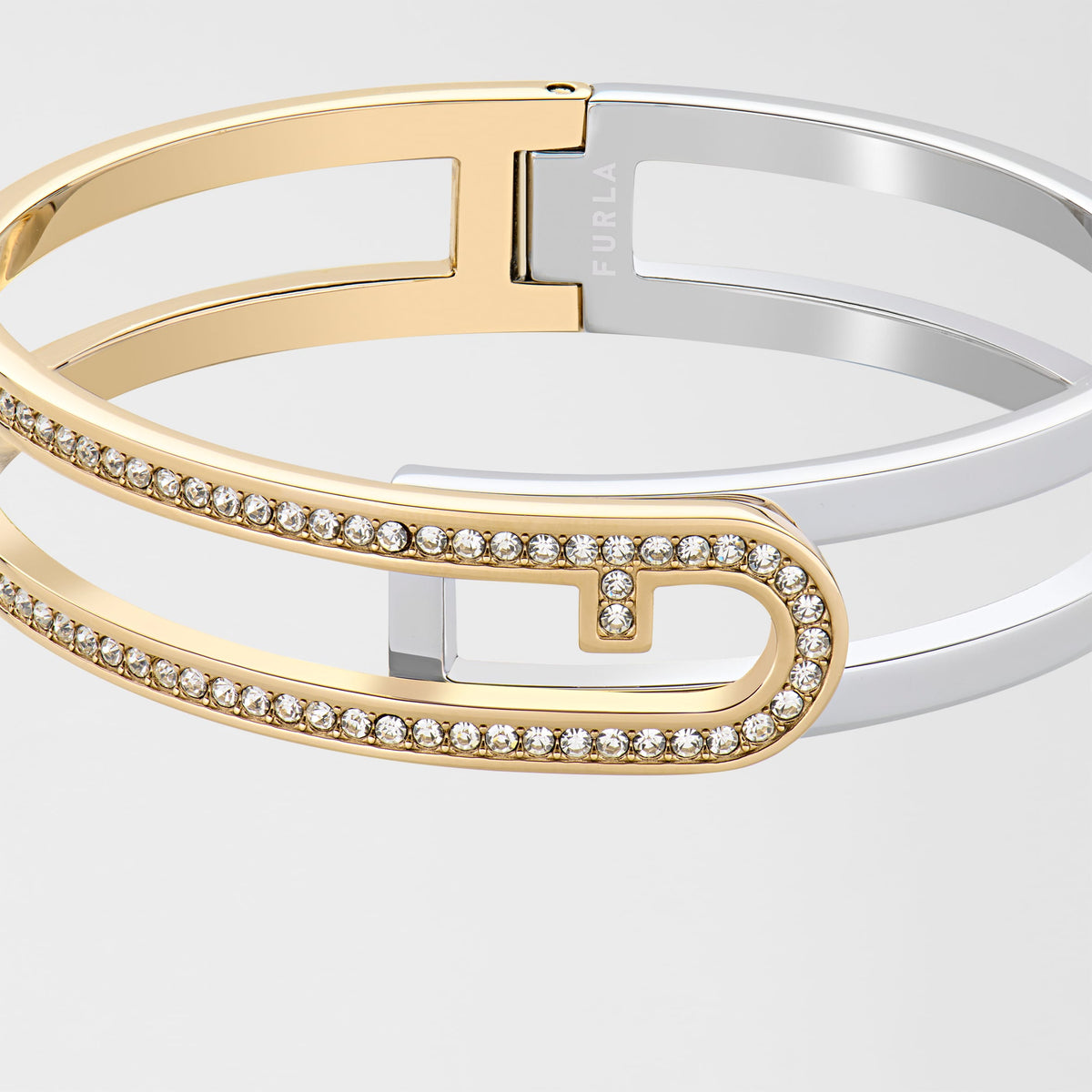 Furla Arch Essence Bangle S – Gold and Silver-Tone Bracelet