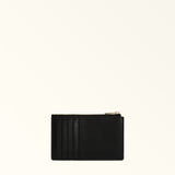 Black Furla Camelia M Zipped Card Case, credit card holder natural leather – view 3