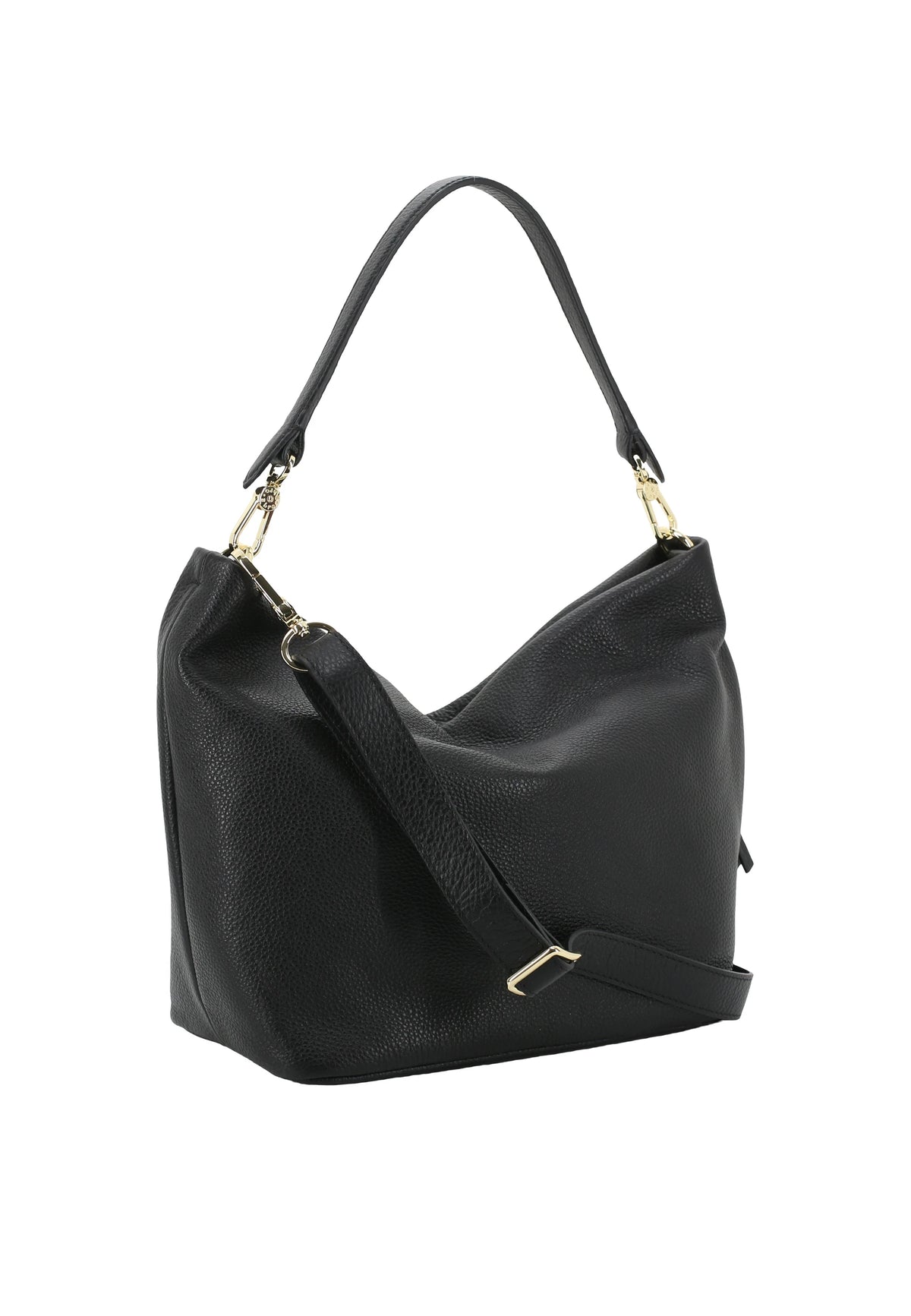 Black Abro Hobo EBONY BIG, natural leather – view 2