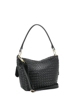 White Abro Hobo EBONY SMALL, natural leather – view 2