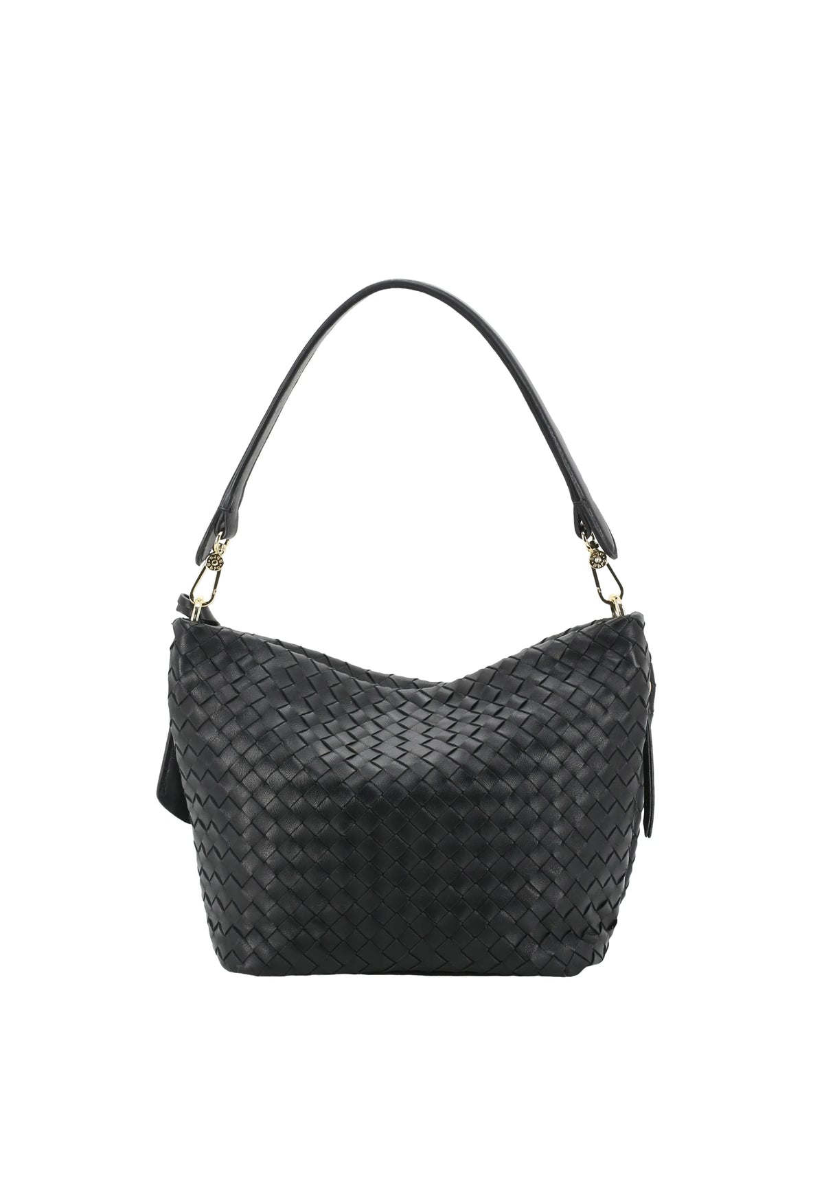 White Abro Hobo EBONY SMALL, natural leather – view 4