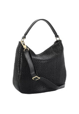 Black Abro Hobo MIA small Leather Mini Eleonor, natural leather – view 2