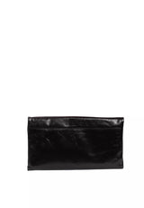 Black Abro Leather Clutch, natural leather – view 3