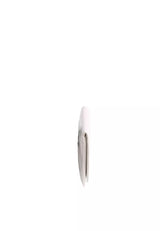 White Abro Leather Clutch, natural leather – view 4