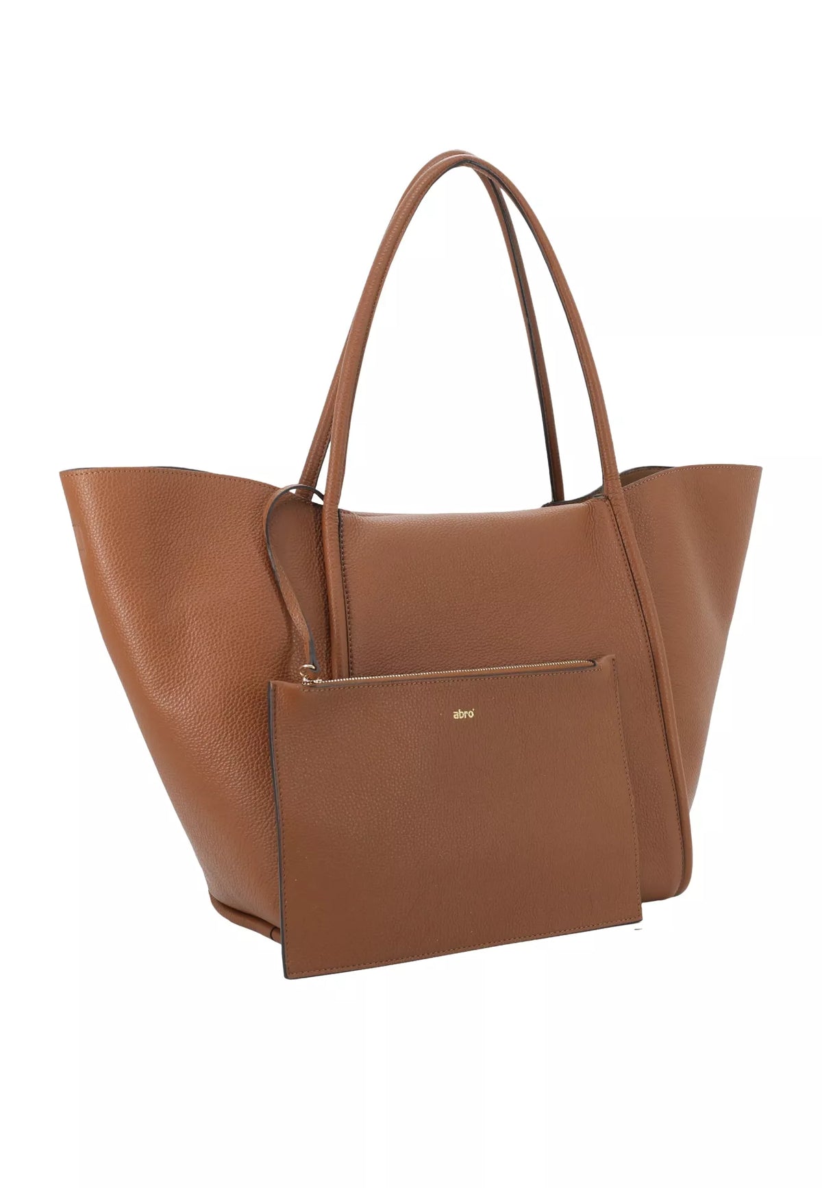 Brown Abro Shopper WILLOW, natural leather – view 2