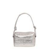 White Abro Shoulder bag KNOTTED STRASS, natural leather