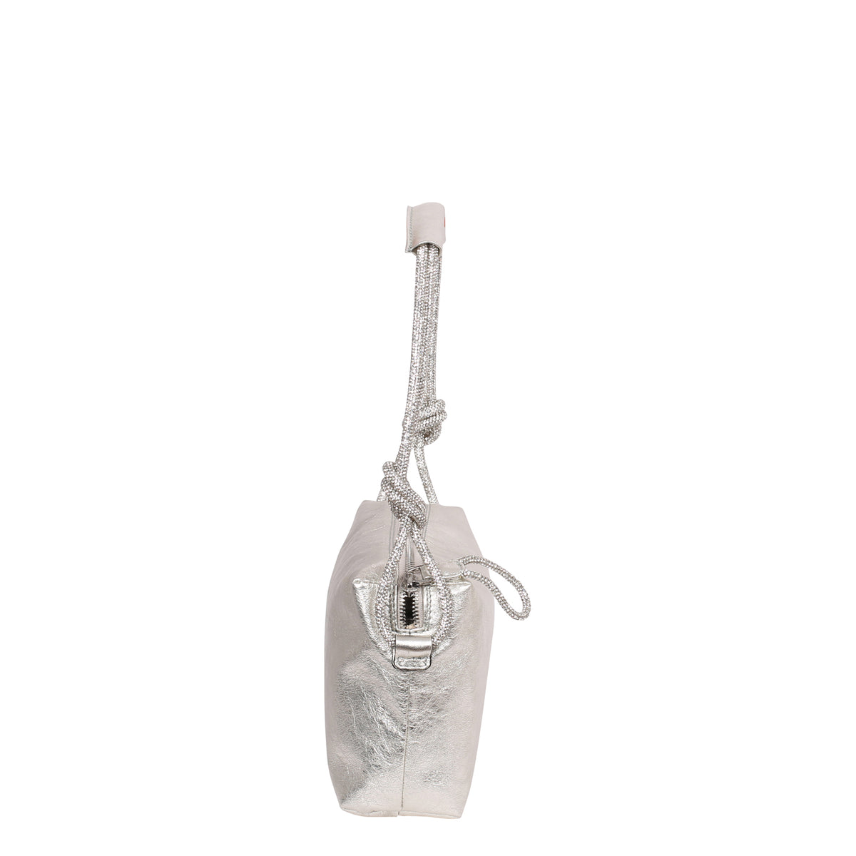 White Abro Shoulder bag KNOTTED STRASS, natural leather – view 3