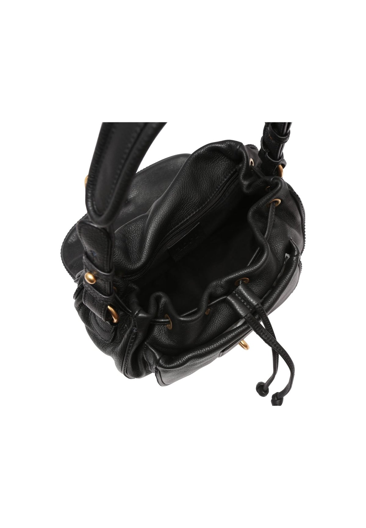 Black Abro Shoulder bag STAR SADDLE, natural leather – view 5