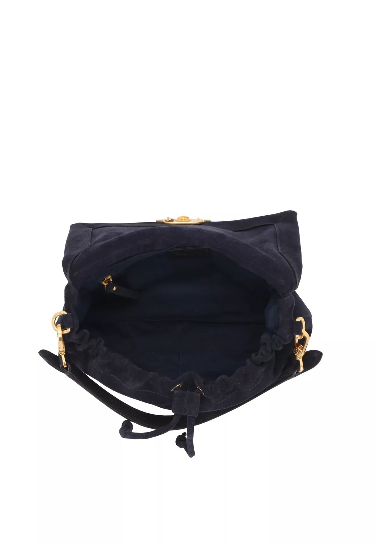 Blue Abro TEMI Leather Suede L shoulder bag – view 3