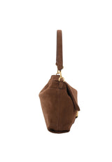 Brown Abro TEMI small Leather Suede shoulder bag – view 5