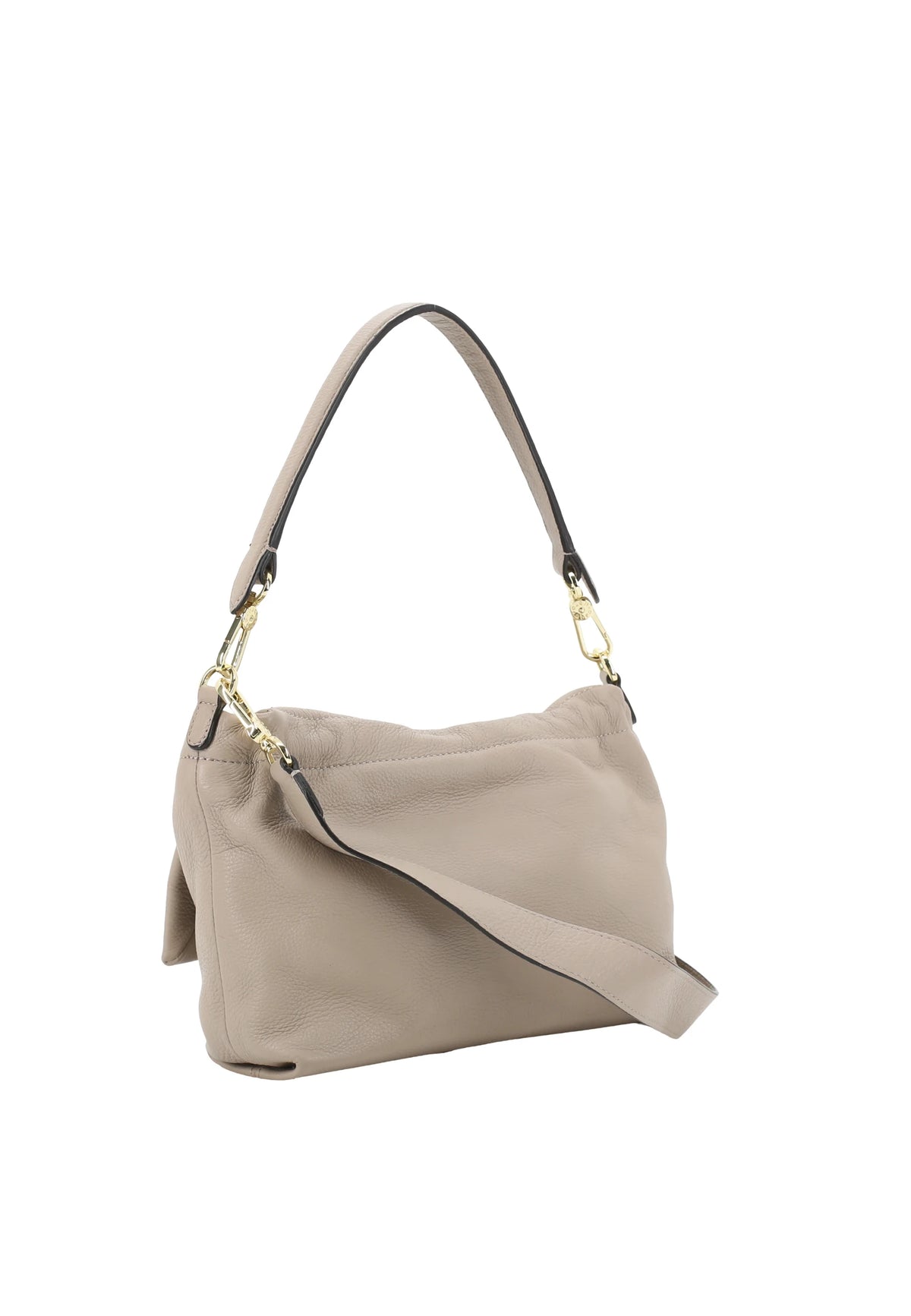 Beige Abro TEMI small shoulder bag, natural leather – view 2