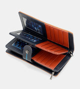 Blue Anekke Nagare Large RFID Wallet, polyester – view 5