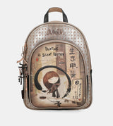 Brown Anekke Shōen Medium Backpack, polyester – view 7