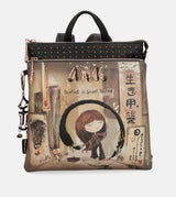 Brown Anekke Shōen Medium Black Backpack, polyester – view 7