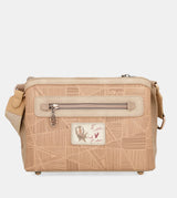 Beige Anekke Stars Medium Crossbody Bag, polyester – view 4