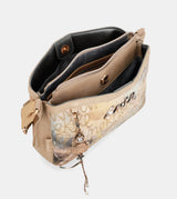 Beige Anekke Stars Medium Crossbody Bag, polyester – view 6