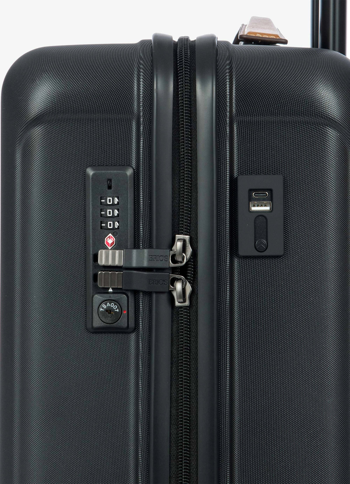 Black Bric's Capri hard-shell carry-on trolley, hardside luggage polycarbonate – view 10