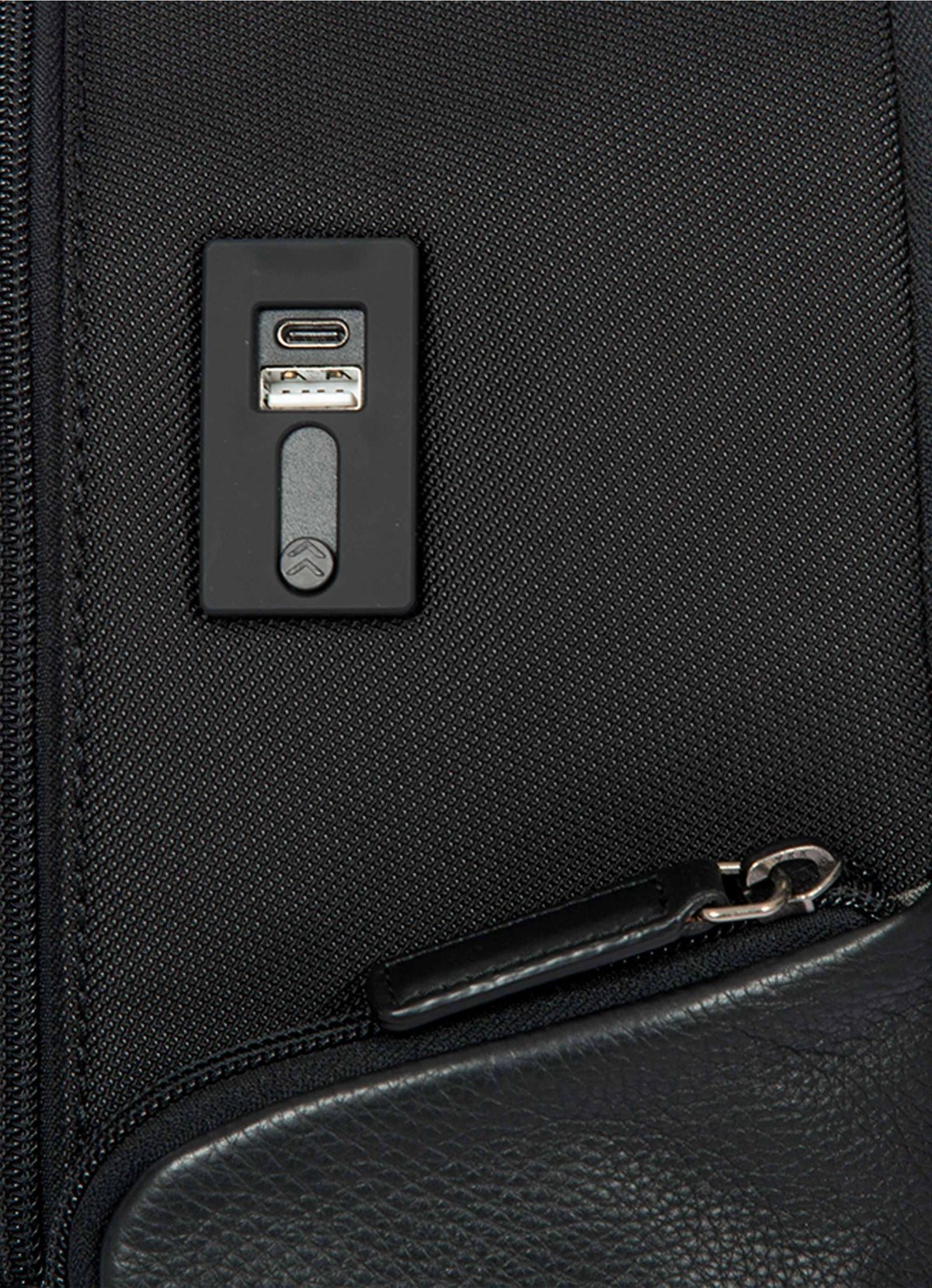 Black Bric's Monza Business Backpack M, polyamide – view 6