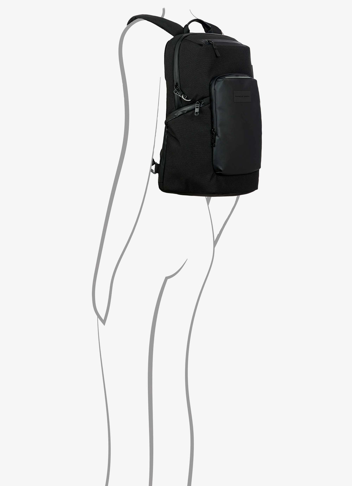 Black Bric's Porsche Design Urban Eco Backpack S, polyester – view 7