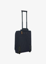 Blue Bric's X-Travel Expandable Cabin Trolley Blue, softside luggage nylon/leather – view 3