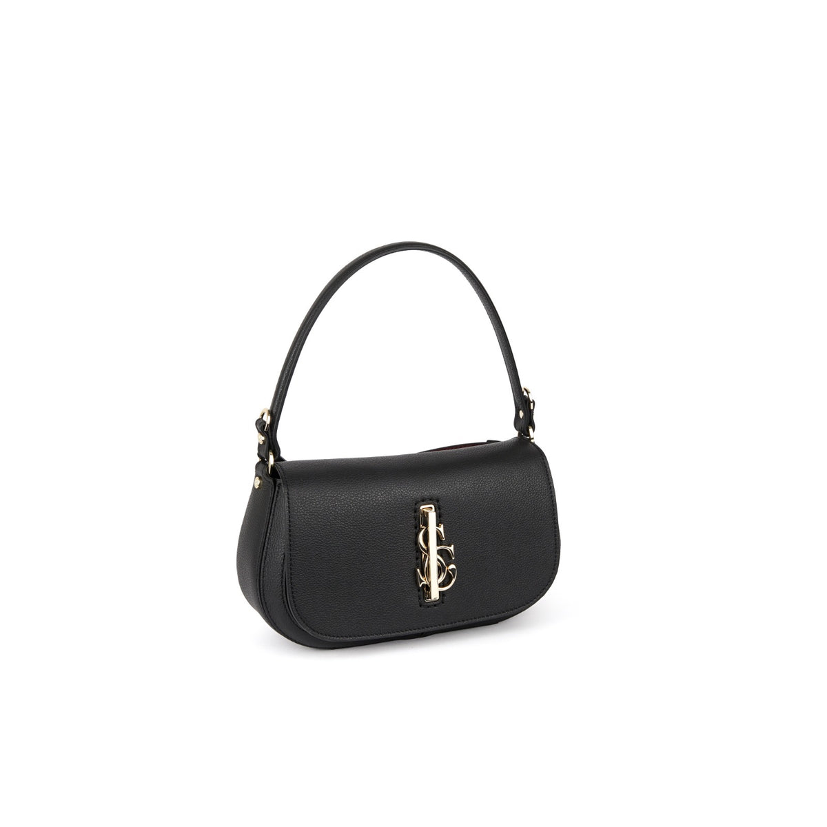 Black Carlo Salvatelli Handbag, natural leather
