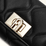 Black Furla 1927 M Compact Wallet, natural leather – view 4