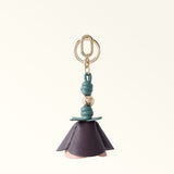 Purple Furla Allegra Keyring, keychain natural leather
