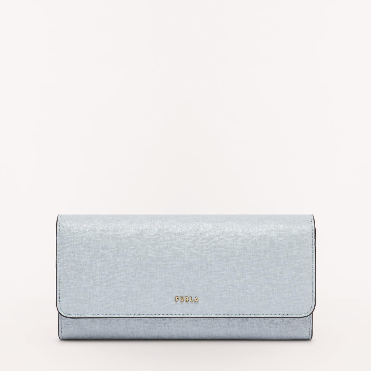 Silver Furla Babylon Continental Wallet, natural leather