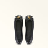 Black Furla Ballet Ballerina T.5, shoes natural leather – view 4