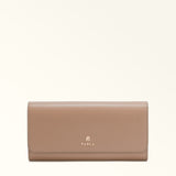 Taupe Furla Camelia Continental Wallet Aw25, natural leather