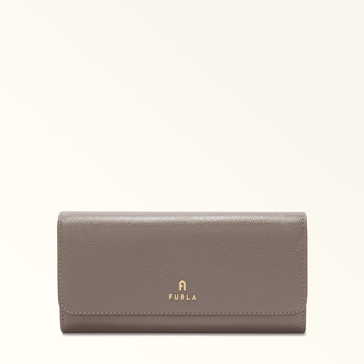 Grey Furla Camelia Continental Wallet, natural leather