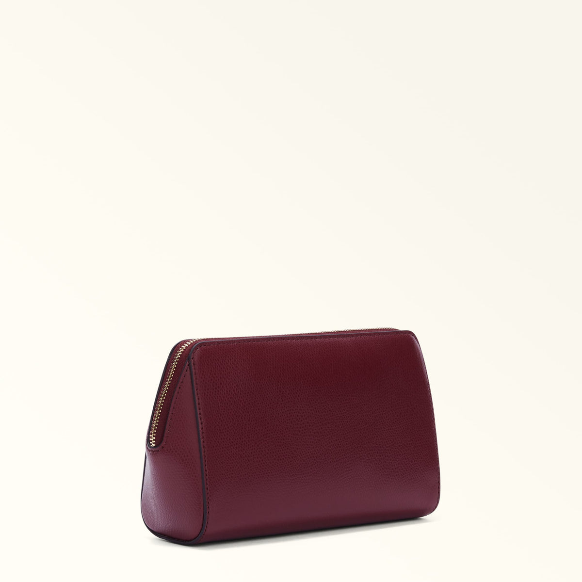 Burgundy Furla Camelia L Cosmetic Case, natural leather – view 3