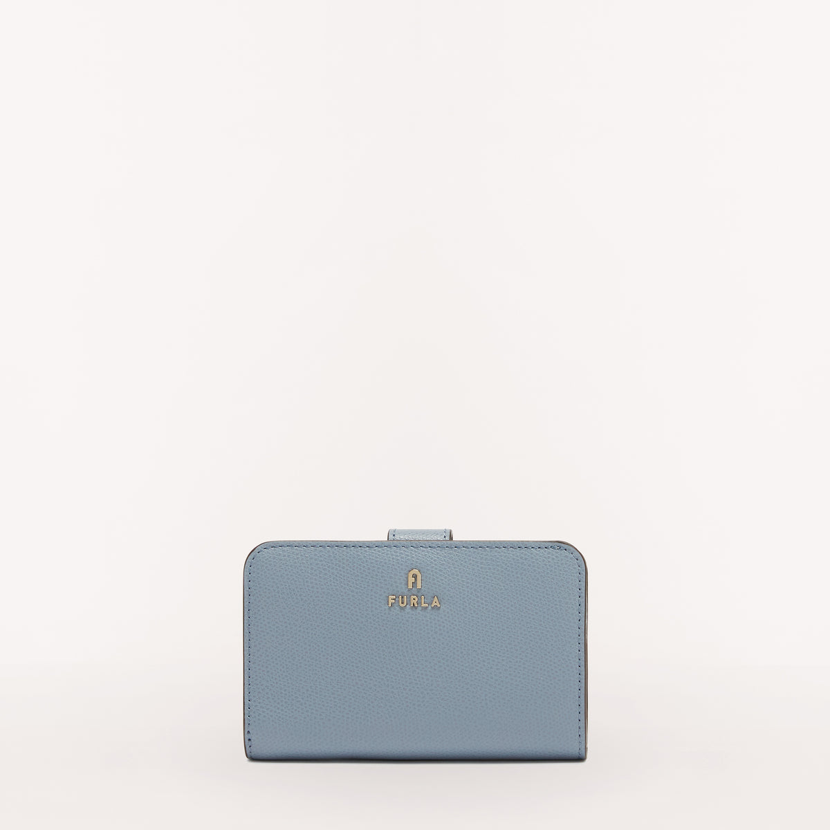 Grey Furla Camelia M Compact Wallet, natural leather