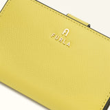 Yellow Furla Camelia M Compact Wallet, natural leather – view 2