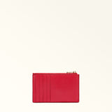 Red Furla Camelia M Zipped Card Case, credit card holder natural leather – view 2