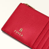 Red Furla Camelia M Zipped Card Case, credit card holder natural leather – view 4