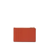 Orange Furla Camelia M Zipped Card Case, credit card holder natural leather – view 3
