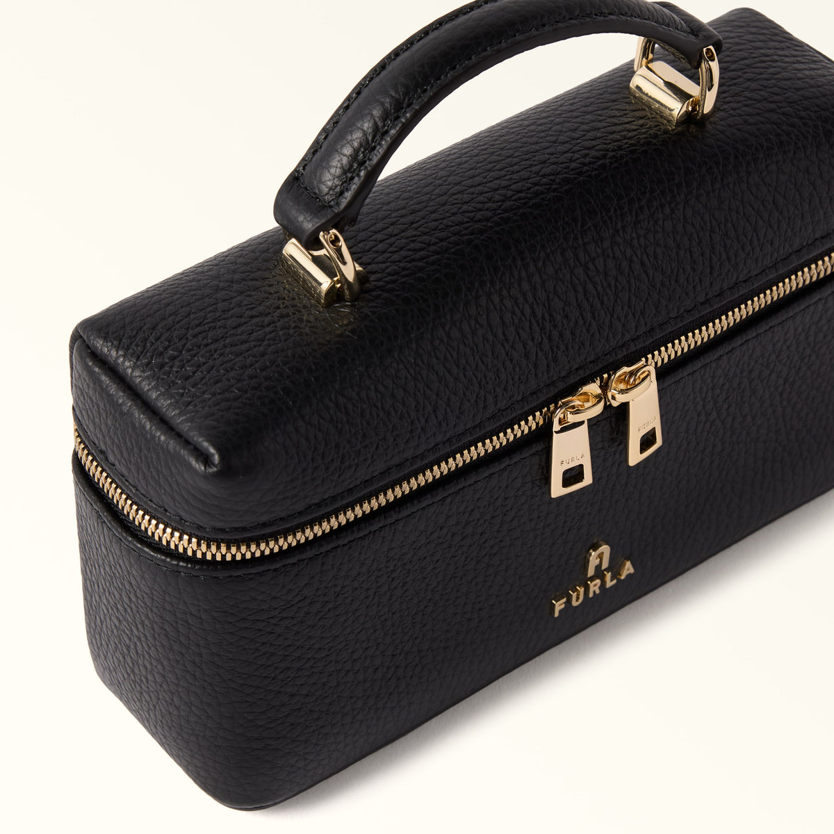 Black FURLA CAMELIA MICRO Bag, crossbody natural leather – view 2